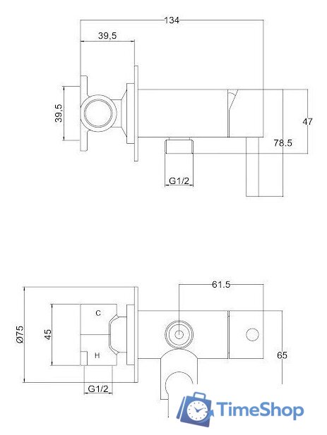Гигиенический душ Roxen Santi 50094000-GB - Изображение №3 — Интернет-магазин Time-Shop