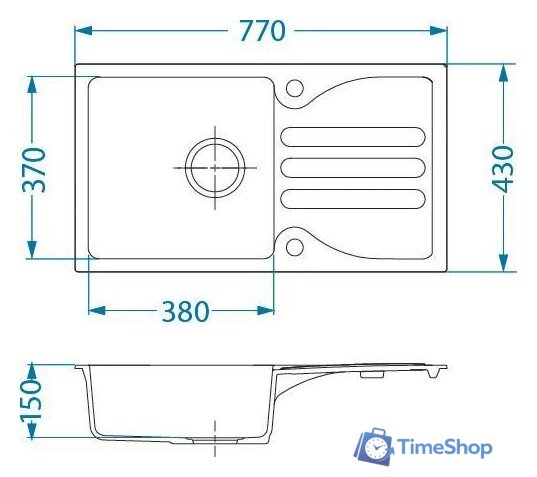 Кухонная мойка Alveus Galapagos 30 1513011 - Изображение №2 — Интернет-магазин Time-Shop