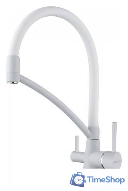 Смеситель Paulmark Siegen Si213111-431TW (белый матовый) - Изображение №1 — Интернет-магазин Time-Shop