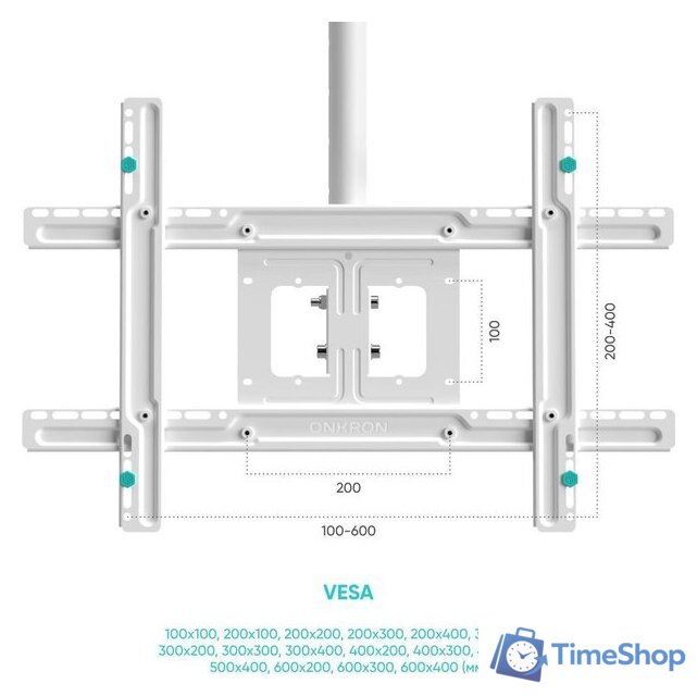 Кронштейн для телевизора Onkron N1L (белый) - Изображение №10 — Интернет-магазин Time-Shop