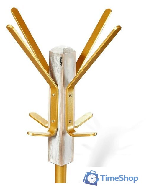 Вешалка для одежды Sheffilton Альберо SHT-CR20 172284 (белый/золотая патина/золото) - Изображение №2 — Интернет-магазин Time-Shop