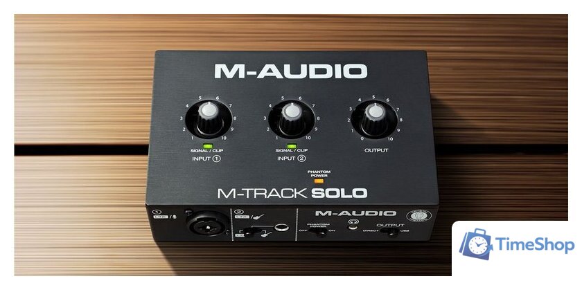 Аудиоинтерфейс M-Audio M-Track Solo - Изображение №10 — Интернет-магазин Time-Shop