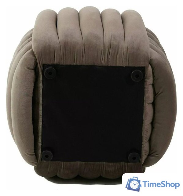 Пуфик Signal Bruni Velvet (темно-бежевый) - Изображение №3 — Интернет-магазин Time-Shop