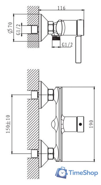 Смеситель Lauter Art 21CK9680C - Изображение №2 — Интернет-магазин Time-Shop