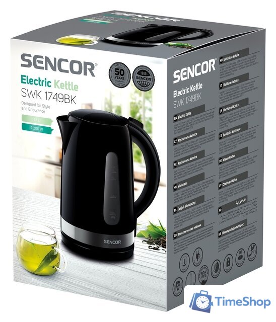 Электрический чайник Sencor SWK 1749BK - Изображение №16 — Интернет-магазин Time-Shop