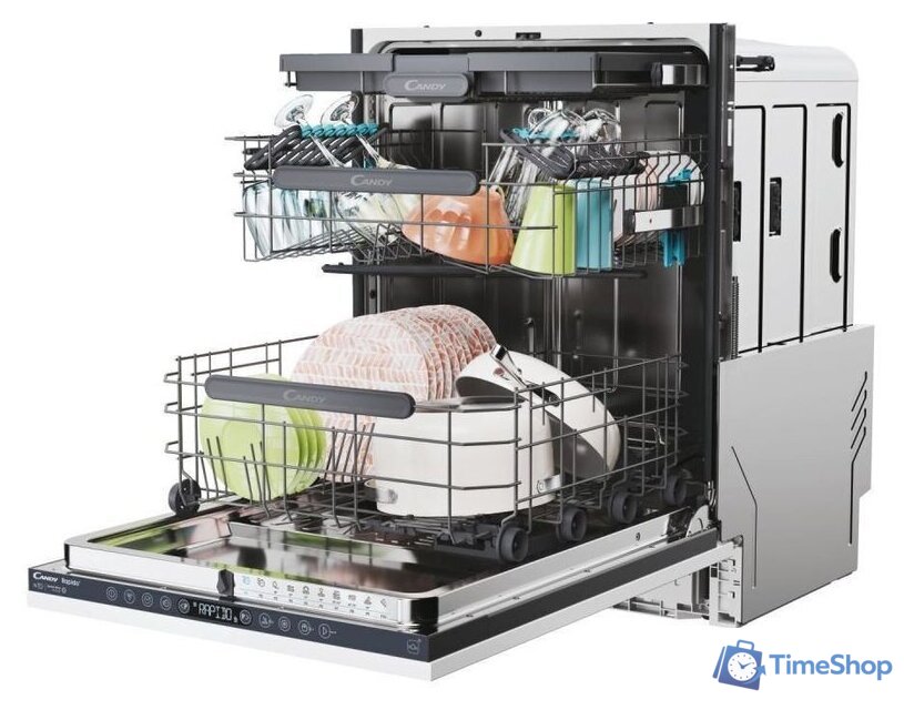 Встраиваемая посудомоечная машина Candy RapidO CI 6B4S1PSA1 - Изображение №9 — Интернет-магазин Time-Shop