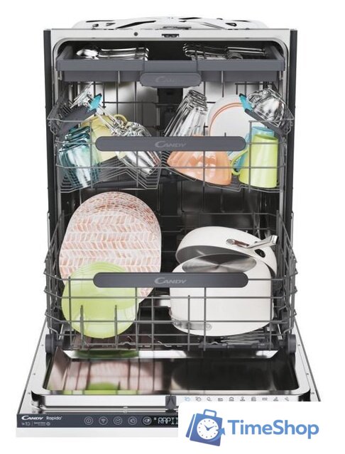 Встраиваемая посудомоечная машина Candy RapidO CI 6B4S1PSA1 - Изображение №6 — Интернет-магазин Time-Shop