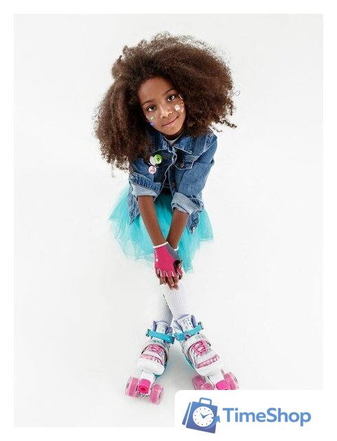 Роликовые коньки Amarobaby Disco AMARO-35Di-Pi-26 (розовый, р-р 26-29) - Изображение №2 — Интернет-магазин Time-Shop