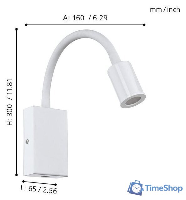 Бра Eglo Tazzoli 96566 - Изображение №2 — Интернет-магазин Time-Shop