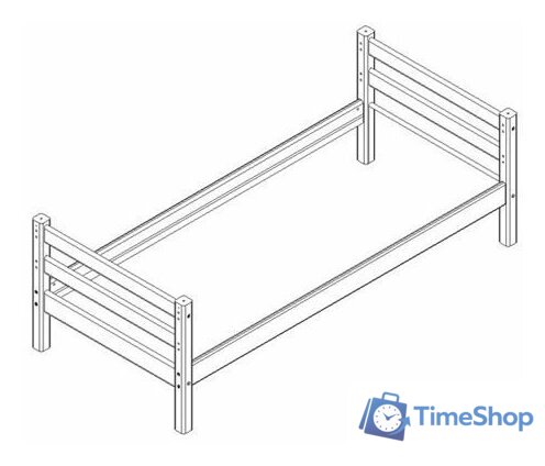 Кровать Мебельград Соня пакет №1 (без основания, массив сосны лаванда) - Изображение №2 — Интернет-магазин Time-Shop