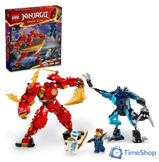 Конструктор LEGO Ninjago 71808 Стихийный огненный робот Кая - Изображение №3 — Интернет-магазин Time-Shop