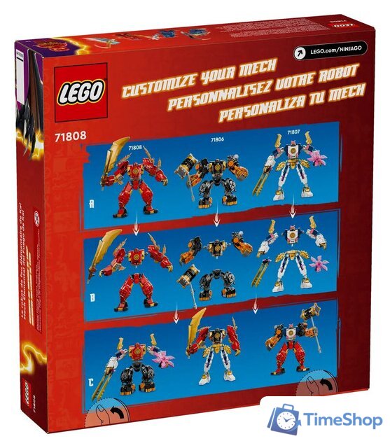 Конструктор LEGO Ninjago 71808 Стихийный огненный робот Кая - Изображение №2 — Интернет-магазин Time-Shop