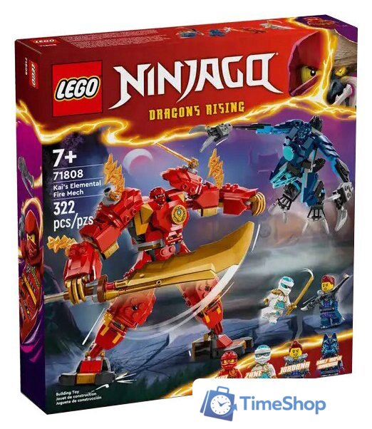 Конструктор LEGO Ninjago 71808 Стихийный огненный робот Кая - Изображение №1 — Интернет-магазин Time-Shop