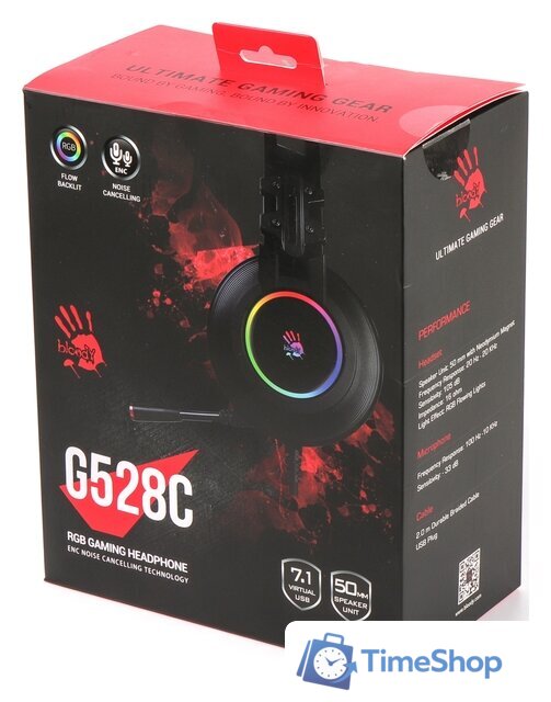 Наушники A4Tech Bloody G528C - Изображение №2 — Интернет-магазин Time-Shop