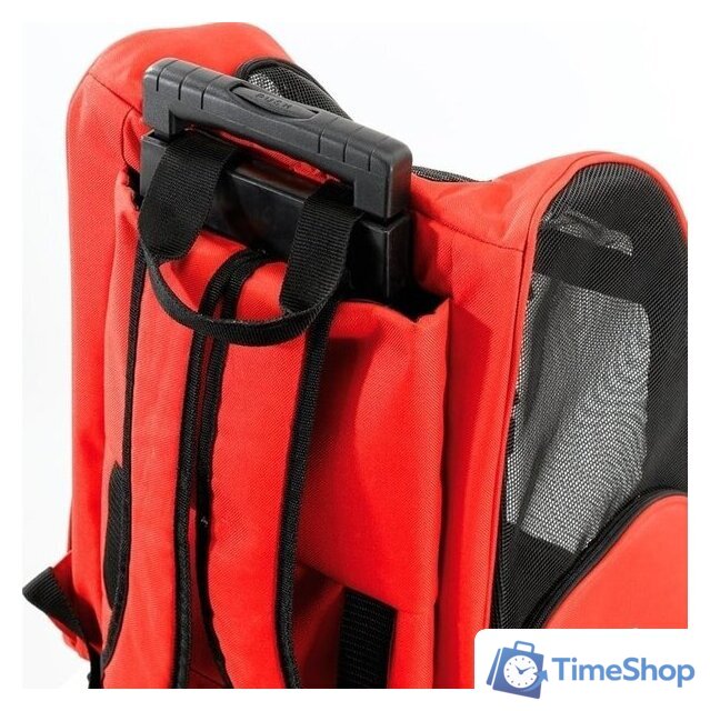 Рюкзак-переноска Ferplast Trolley 85740099 (красный) - Изображение №3 — Интернет-магазин Time-Shop
