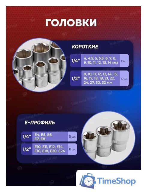 Универсальный набор инструментов Yataforce YF-41252-5(58794) - Изображение №12 — Интернет-магазин Time-Shop