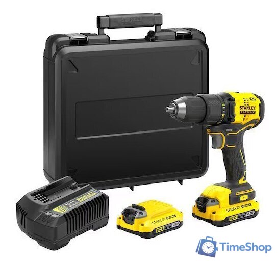 Дрель-шуруповерт Stanley SFMCD710D2K (с 2-мя АКБ, кейс) - Изображение №1 — Интернет-магазин Time-Shop
