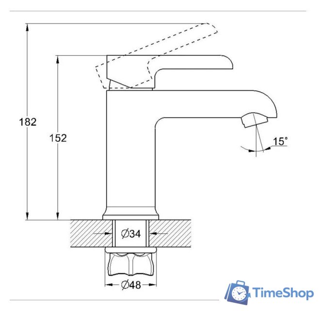 Смеситель G.Lauf ZOK1-A036YB - Изображение №6 — Интернет-магазин Time-Shop