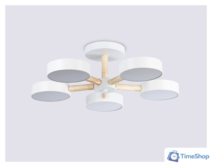 Припотолочная люстра Ambrella light FL4825/5 WH - Изображение №3 — Интернет-магазин Time-Shop