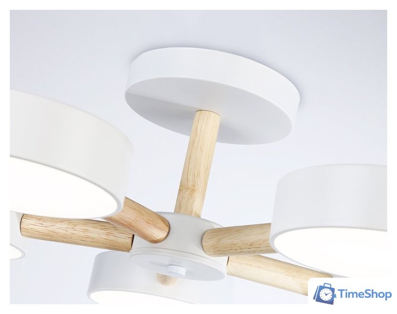 Припотолочная люстра Ambrella light FL4825/5 WH - Изображение №7 — Интернет-магазин Time-Shop
