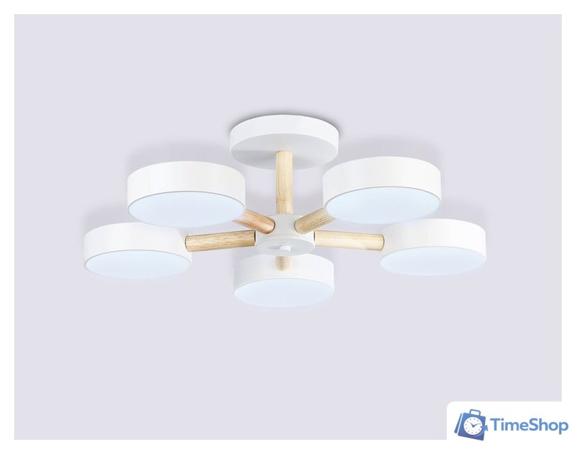 Припотолочная люстра Ambrella light FL4825/5 WH - Изображение №5 — Интернет-магазин Time-Shop