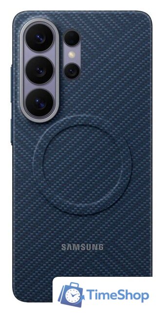 Чехол для телефона Samsung Carbon Magnet Case для Samsung Galaxy S26 Ultra (темно-синий) - Изображение №3 — Интернет-магазин Time-Shop