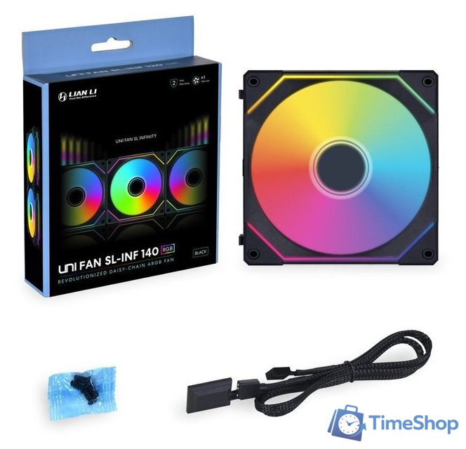 Вентилятор для корпуса Lian Li Uni Fan SL Infinity 140 G99.14SLIN1B.R0 - Изображение №1 — Интернет-магазин Time-Shop