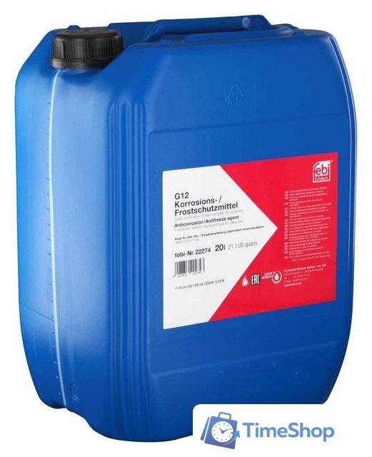 Антифриз Febi bilstein G12 22274 20л - Изображение №1 — Интернет-магазин Time-Shop