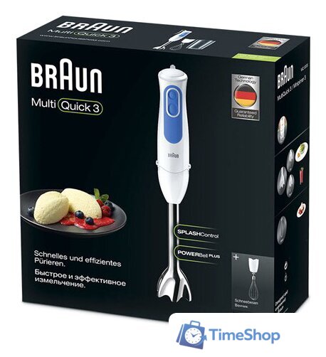 Погружной блендер Braun MultiQuick 3 MQ 3005 Cream - Изображение №8 — Интернет-магазин Time-Shop