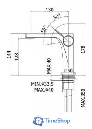 Смеситель Paffoni Rock RO071CR - Изображение №2 — Интернет-магазин Time-Shop