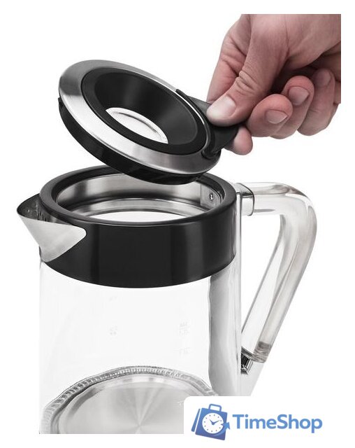 Электрический чайник Polaris PWK 1715CGL Water Way Pro (черный) - Изображение №4 — Интернет-магазин Time-Shop