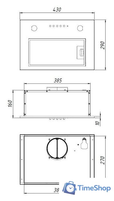 Кухонная вытяжка Akpo Micra Twin 50 WK-7 (белый) - Изображение №2 — Интернет-магазин Time-Shop