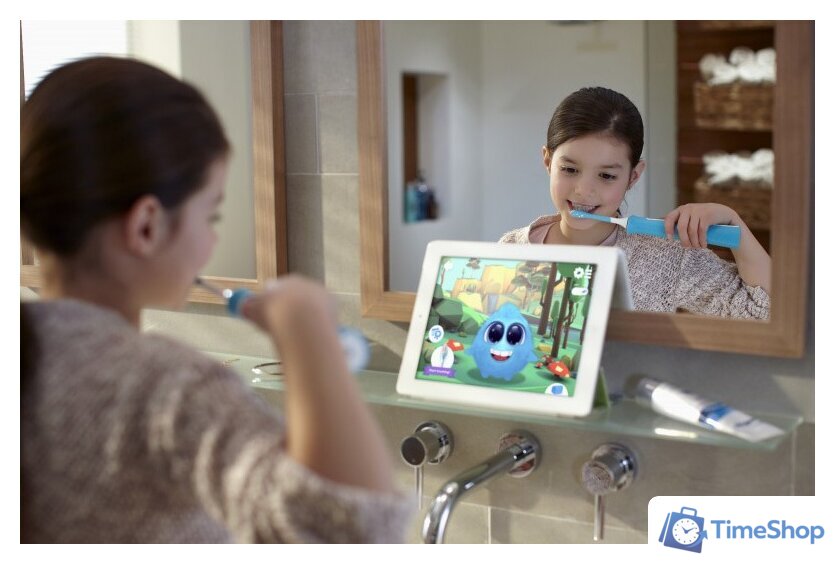 Электрическая зубная щетка Philips Sonicare For Kids [HX6322/04] - Изображение №9 — Интернет-магазин Time-Shop