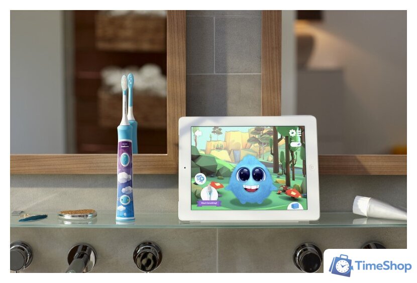 Электрическая зубная щетка Philips Sonicare For Kids [HX6322/04] - Изображение №11 — Интернет-магазин Time-Shop