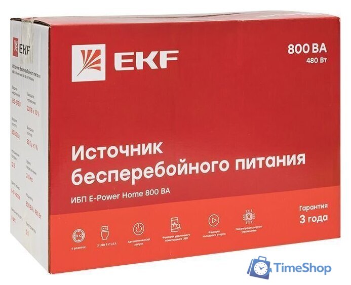 Источник бесперебойного питания EKF E-Power Home 800 ВА Proxima SSW-800 - Изображение №8 — Интернет-магазин Time-Shop