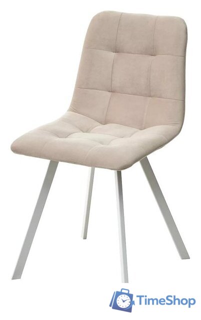 Стул M-City Ричи 688M05746 (H-06 бежевый велюр/белый) - Изображение №1 — Интернет-магазин Time-Shop