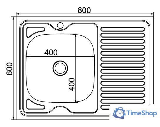 Кухонная мойка Mixline 527971 - Изображение №2 — Интернет-магазин Time-Shop