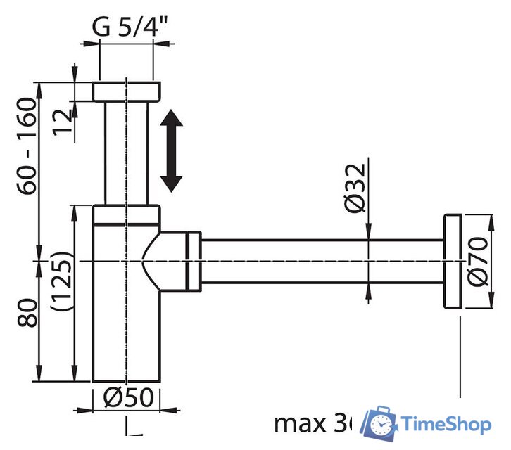 Сифон Ravak X01371 - Изображение №3 — Интернет-магазин Time-Shop