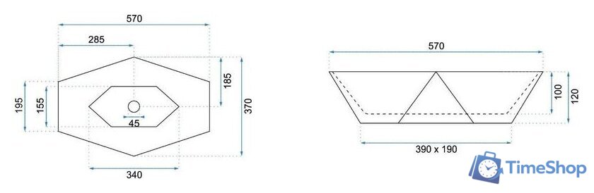 Умывальник Rea Vegas (гранит) - Изображение №6 — Интернет-магазин Time-Shop