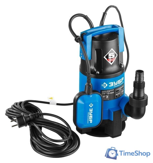 Дренажный насос Зубр НПГ-Т3-400 - Изображение №8 — Интернет-магазин Time-Shop