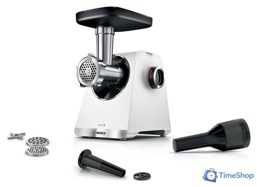 Мясорубка Bosch Serie 6 MFWS609W - Изображение №1 — Интернет-магазин Time-Shop