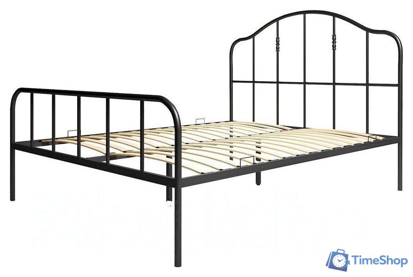 Кровать Князев Мебель Афина АФН.180.200.Ч (черный муар) - Изображение №1 — Интернет-магазин Time-Shop