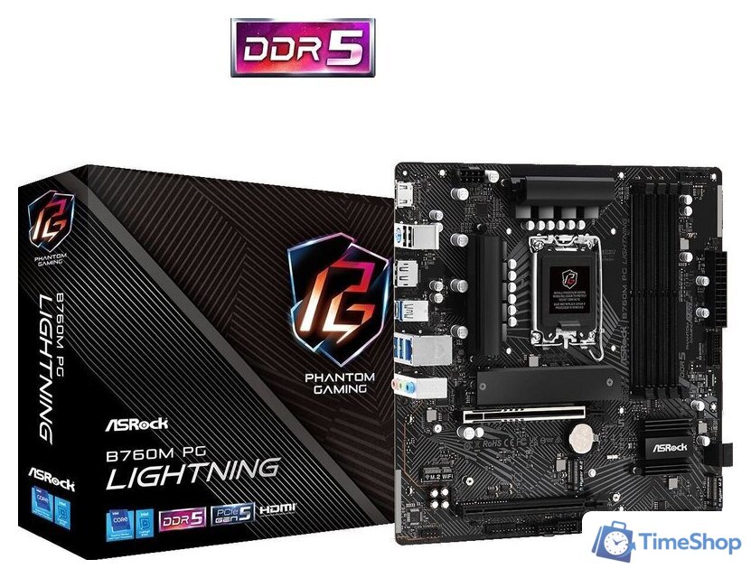 Материнская плата ASRock B760M PG Lightning - Изображение №6 — Интернет-магазин Time-Shop