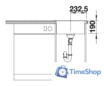 Кухонная мойка Blanco DALAGO 45 (алюметаллик) [517157] - Изображение №4 — Интернет-магазин Time-Shop