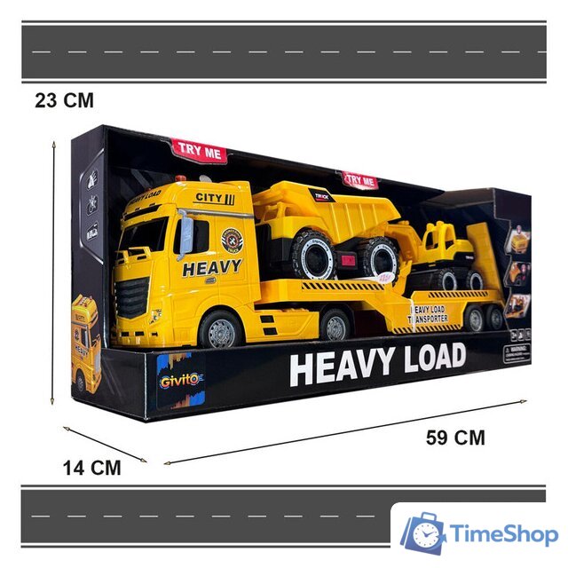 Автовоз Givito Транспортер городской инженерной техники G235-477 - Изображение №5 — Интернет-магазин Time-Shop