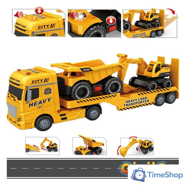 Автовоз Givito Транспортер городской инженерной техники G235-477 - Изображение №3 — Интернет-магазин Time-Shop