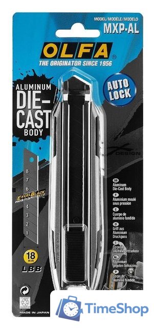 Нож строительный OLFA X-design OL-MXP-AL - Изображение №4 — Интернет-магазин Time-Shop