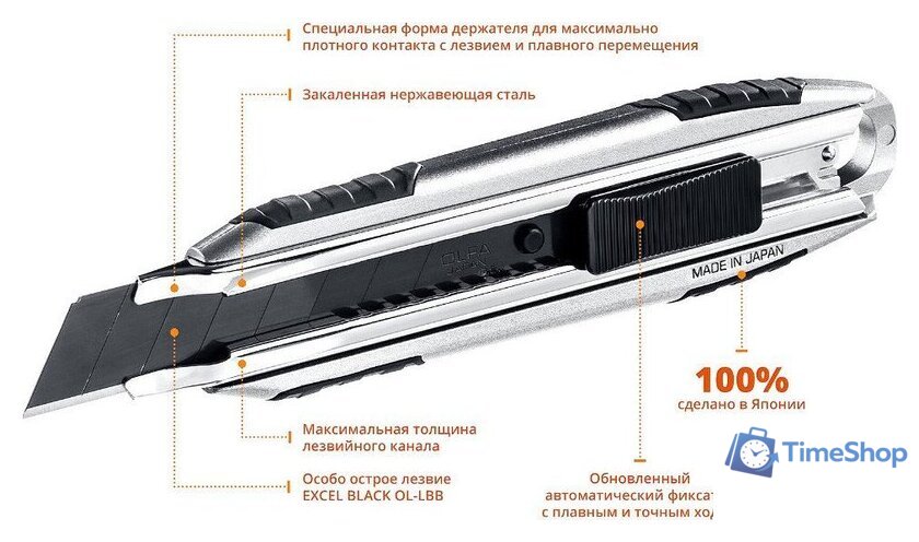 Нож строительный OLFA X-design OL-MXP-AL - Изображение №8 — Интернет-магазин Time-Shop