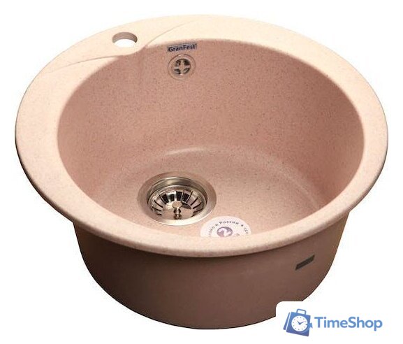 Кухонная мойка GranFest Rondo GF-R480 (светло-розовый) - Изображение №1 — Интернет-магазин Time-Shop