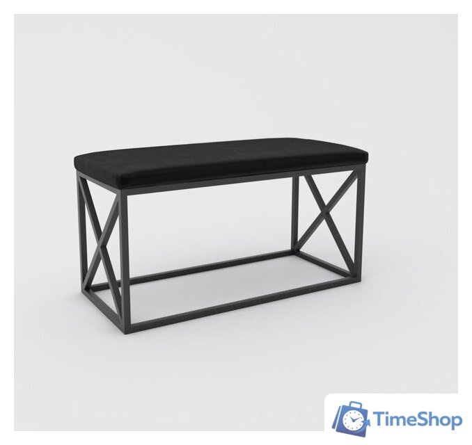 Банкетка Hype Mebel Куб (черный/черный) - Изображение №1 — Интернет-магазин Time-Shop